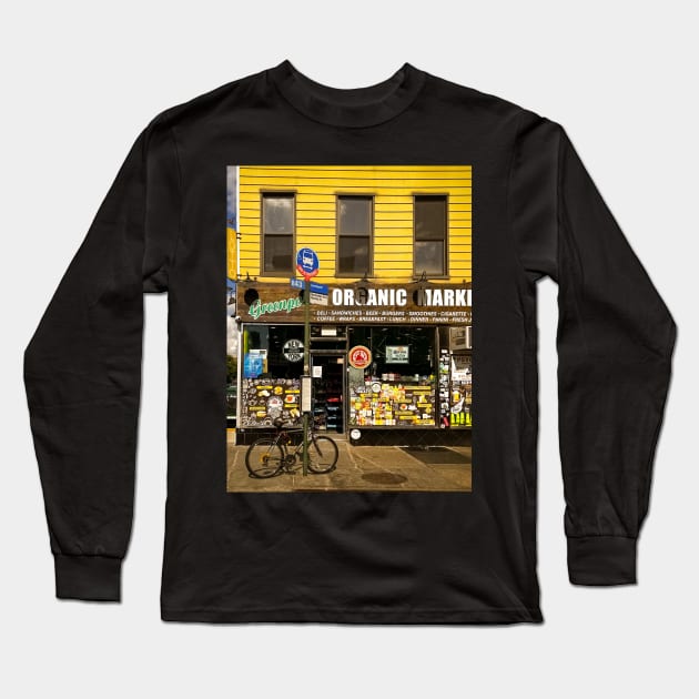 Greenpoint Street Shop Brooklyn NYC Long Sleeve T-Shirt by eleonoraingrid